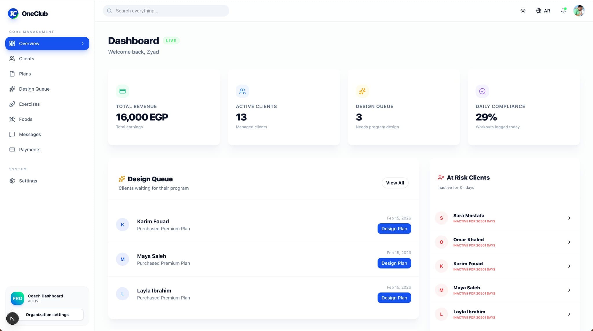Dashboard & Analytics